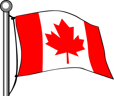 Canada Flag - Flying clipart