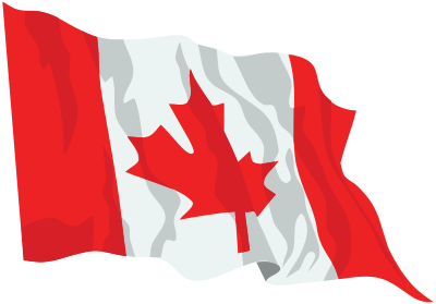 Canada Flag In The Wind clipart