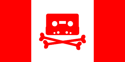 Canadian Music Pirate Flag clipart