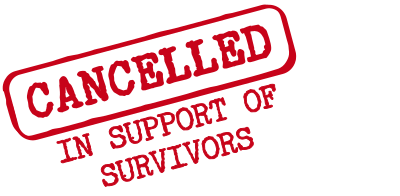 Cancel culture #metoo support survivors clipart