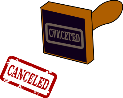 Canceled Stamp clipart
