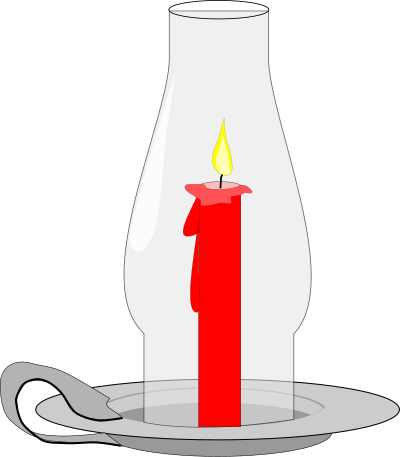Candle Hurricane Lantern clipart
