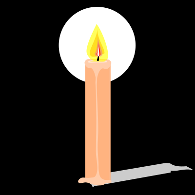 Candle in the dark clipart