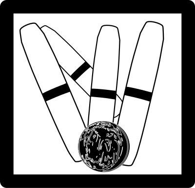 Candlepin Bowling Icon clipart