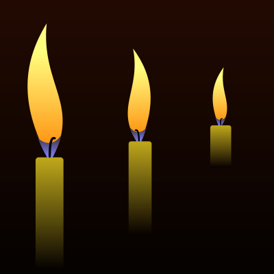 Candles in the Night clipart