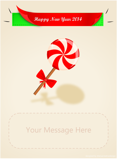 Candy year 2014 clipart