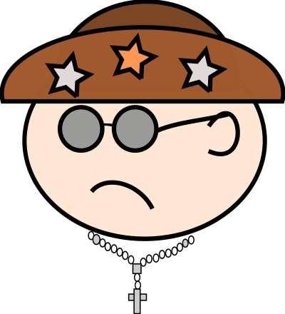 Cangaceiro rezador clipart