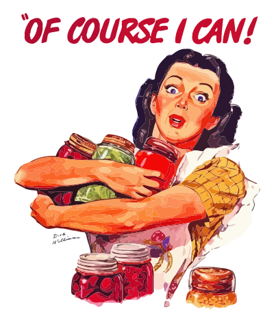 Canning Woman clipart