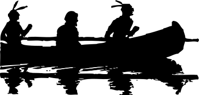 Canoe Silhouette clipart