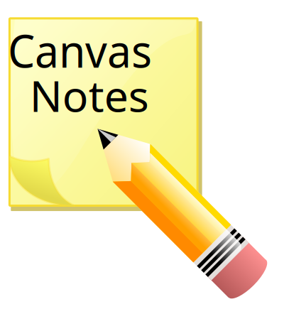 Canvas Notes clipart