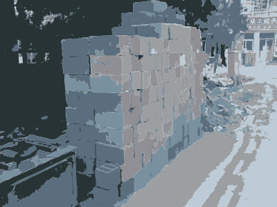 Caochangdi brickpile clipart