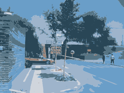 Caochangdi bridge taxi clipart
