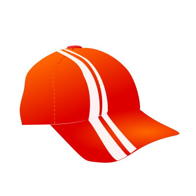 Cap with racing stripes clipart