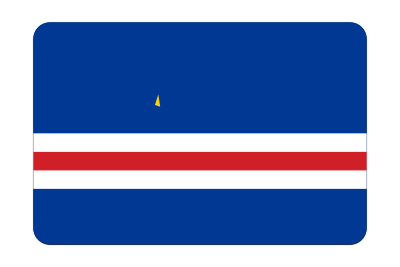 Cape Verde flag (bevelled) clipart
