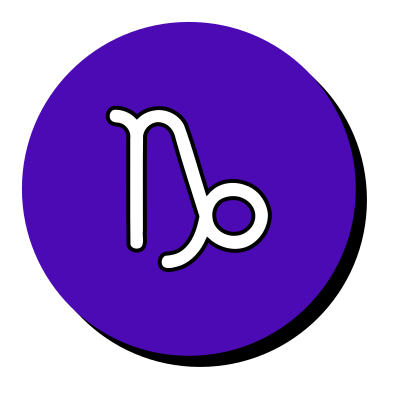 Capricorn symbol 3 clipart