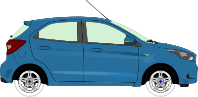 Car 13 (blue) clipart