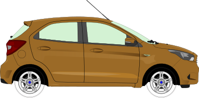 Car 13 (brown) clipart