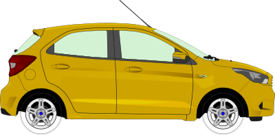 Car 13 (yellow) clipart