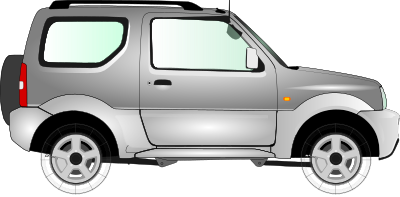 Car 15 (silver) clipart