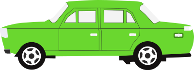 Car 16 (green) clipart