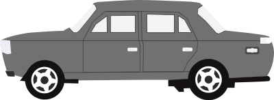 Car 16 (grey) clipart