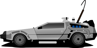 Car delorean clipart