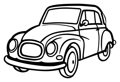 Car - lineart clipart