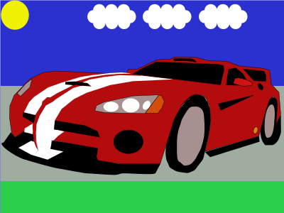 car Viper clipart