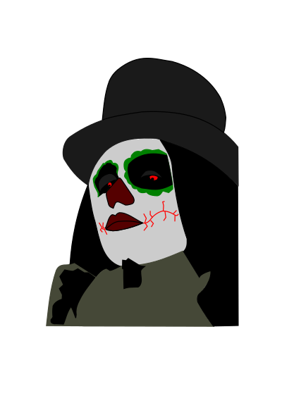 Cara de la muerte clipart