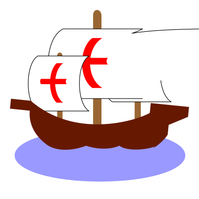 Caravel (Carabela) clipart