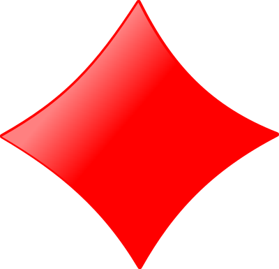 Card symbols: Diamond clipart
