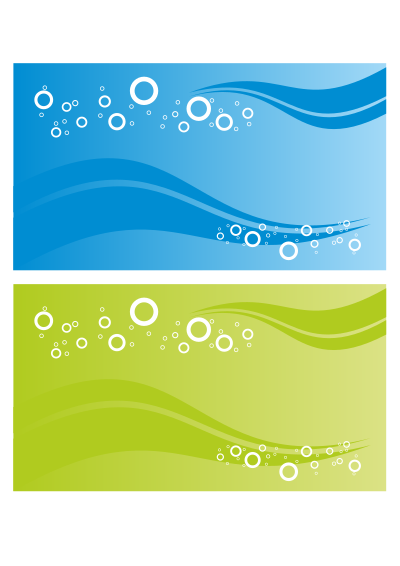 Card with waves clipart