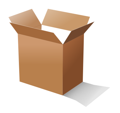 Cardboard box clipart