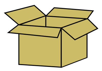 Cardboard box clipart