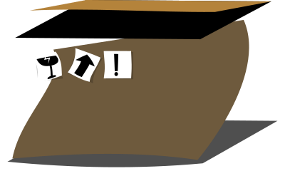 Cardboard box clipart