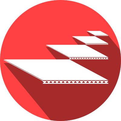 Cardboards logo, logo láminas de cartón clipart