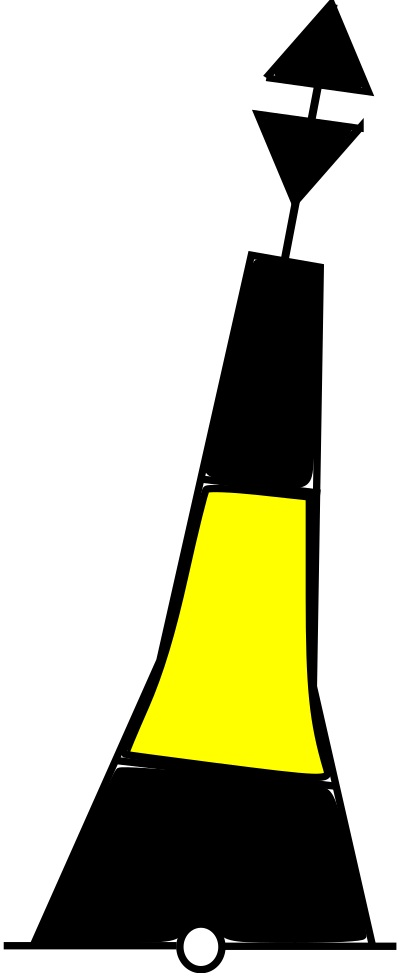 Cardinal buoy east clipart