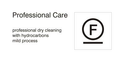 Care symbols, professional care: dry clean with hydrocarbons - mild process clipart