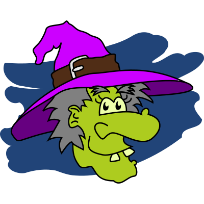 Caricatura Bruja clipart