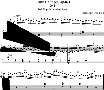 Carl Czerny, Kurze Übungen Op.821 Nr. 1 clipart