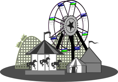 Carnival B&W clipart