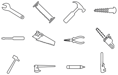 Carpentry Icons By ShariJo clipart