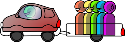Carpooling clipart