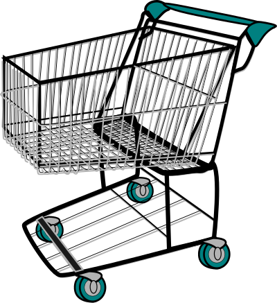 Carrinho de supermercado clipart