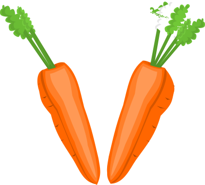 Carrot Halves clipart