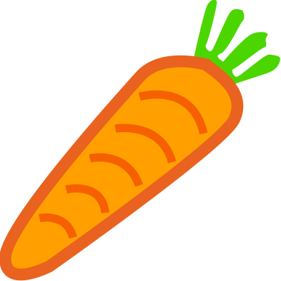 Carrot Platformer Game Powerup clipart