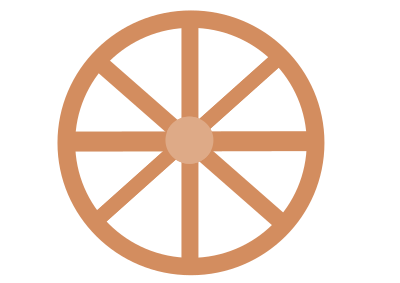 Cart wheel clipart
