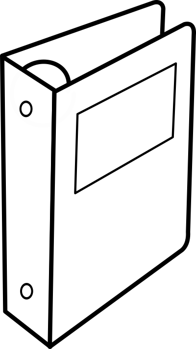 Cartable à anneaux / Binder clipart