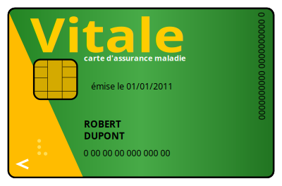Carte vitale clipart