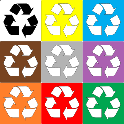 Cartelli reciclo clipart